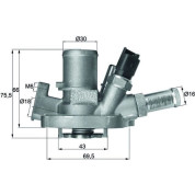 Mahle | Thermostat, Kühlmittel | TI 151 80