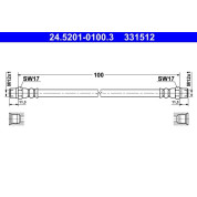 ATE | Bremsschlauch | 24.5201-0100.3