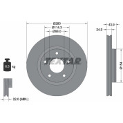 Textar | Bremsscheibe | 92232203