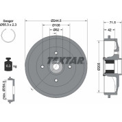 Textar | Bremstrommel | 94041200