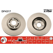 TRW | Bremsscheibe | DF4317