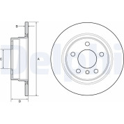 Delphi | Bremsscheibe | BG4649C