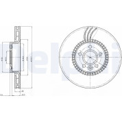 Delphi | Bremsscheibe | BG3784