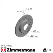 Zimmermann | Bremsscheibe | 440.2031.52