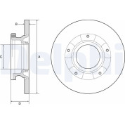 Delphi | Bremsscheibe | BG4784C