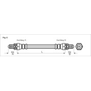 Metzger | Bremsschlauch | 4113254