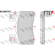 FTE | Bremsbelagsatz, Scheibenbremse | 9011107