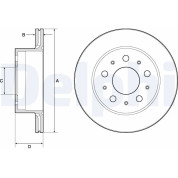 Delphi | Bremsscheibe | BG4796C