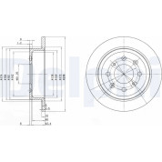 Delphi | Bremsscheibe | BG2538