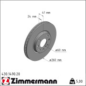 Zimmermann | Bremsscheibe | 430.1490.20