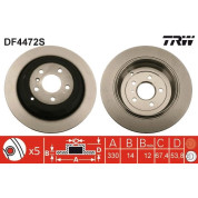 TRW | Bremsscheibe | DF4472S