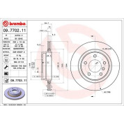 Brembo | Bremsscheibe | 09.7702.11