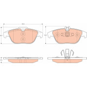 TRW | Bremsbelagsatz, Scheibenbremse | GDB2051