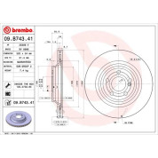 Brembo | Bremsscheibe | 09.B743.41