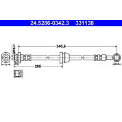 ATE | Bremsschlauch | 24.5286-0342.3