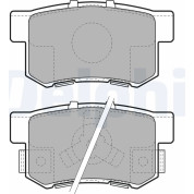 Delphi | Bremsbelagsatz, Scheibenbremse | LP1972