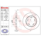 Brembo | Bremsscheibe | 08.C539.11