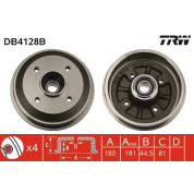 TRW | Bremstrommel | DB4128B