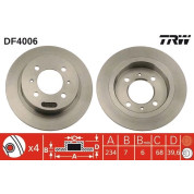 TRW | Bremsscheibe | DF4006