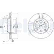 Delphi | Bremsscheibe | BG2673