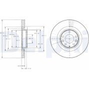 Delphi | Bremsscheibe | BG9104