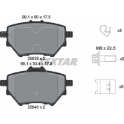 Textar | Bremsbelagsatz, Scheibenbremse | 2583901