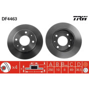 TRW | Bremsscheibe | DF4463