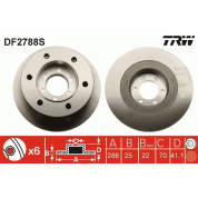 TRW | Bremsscheibe | DF2788S