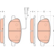 TRW | Bremsbelagsatz, Scheibenbremse | GDB1851