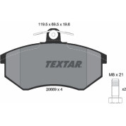 Textar | Bremsbelagsatz, Scheibenbremse | 2066921