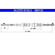ATE | Seilzug, Feststellbremse | 24.3727-0132.2