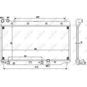 NRF | Kühler, Motorkühlung | 53110