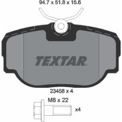 Textar | Bremsbelagsatz, Scheibenbremse | 2345801