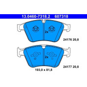 ATE | Bremsbelagsatz, Scheibenbremse | 13.0460-7318.2