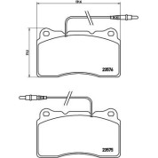 Brembo | Bremsbelagsatz, Scheibenbremse | P 23 082