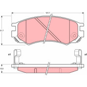 TRW | Bremsbelagsatz, Scheibenbremse | GDB1175