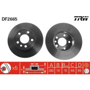 TRW | Bremsscheibe | DF2665