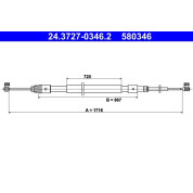 ATE | Seilzug, Feststellbremse | 24.3727-0346.2