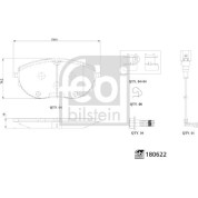 febi bilstein | Bremsbelagsatz, Scheibenbremse | 180622