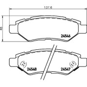 Brembo | Bremsbelagsatz, Scheibenbremse | P 09 014