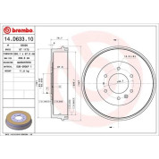 Brembo | Bremstrommel | 14.D633.10