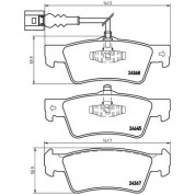 Brembo | Bremsbelagsatz, Scheibenbremse | P 85 091