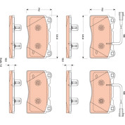 TRW | Bremsbelagsatz, Scheibenbremse | GDB1888