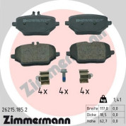 Zimmermann | Bremsbelagsatz, Scheibenbremse | 26215.185.2