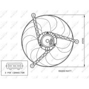NRF | Lüfter, Motorkühlung | 47057