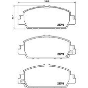 Brembo | Bremsbelagsatz, Scheibenbremse | P 28 077