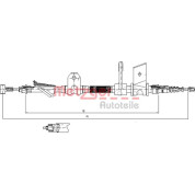 Metzger | Seilzug, Feststellbremse | 451.12