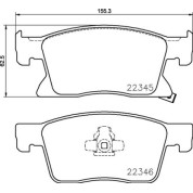 Brembo | Bremsbelagsatz, Scheibenbremse | P 59 091