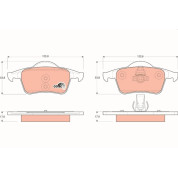 TRW | Bremsbelagsatz, Scheibenbremse | GDB1389