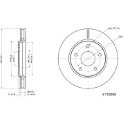 Metzger | Bremsscheibe | 6110090